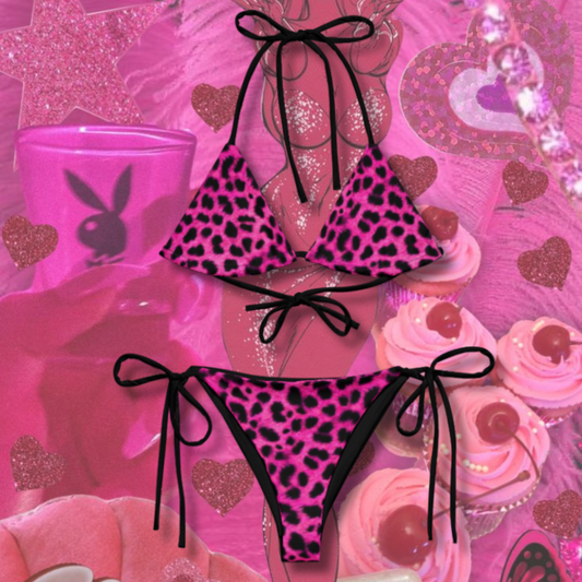 Pink Kitty Bikini