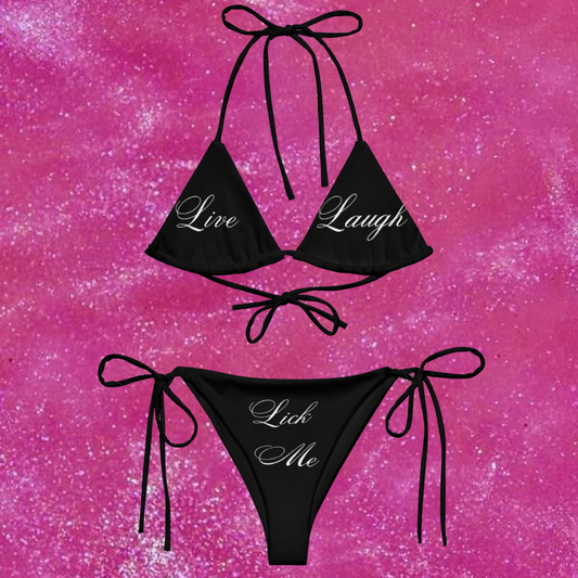 Lick Me string bikini BLK