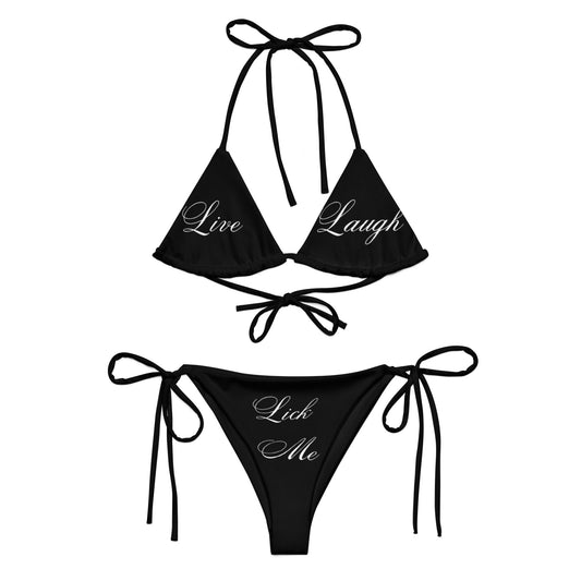 Lick Me string bikini BLK
